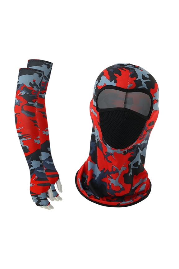 Full Face Cover With Thumb Sleeve Long Neck Wrap Cover Cycling Neck Gaiters for Outdoor Fishing Hikings