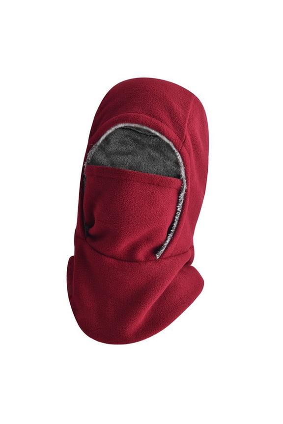 Full Face Coverage Pullover Hat For Adult Windproof Headcover Breathable Hooded Hat For Cold Weather Outdoor Enthusiast