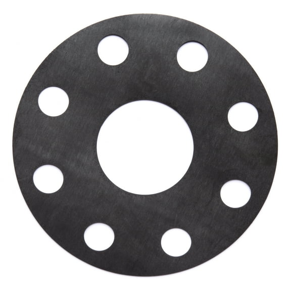 Full Face EPDM Rubber Flange Gasket for 4" Pipe - 1/16" Thick - Class 150