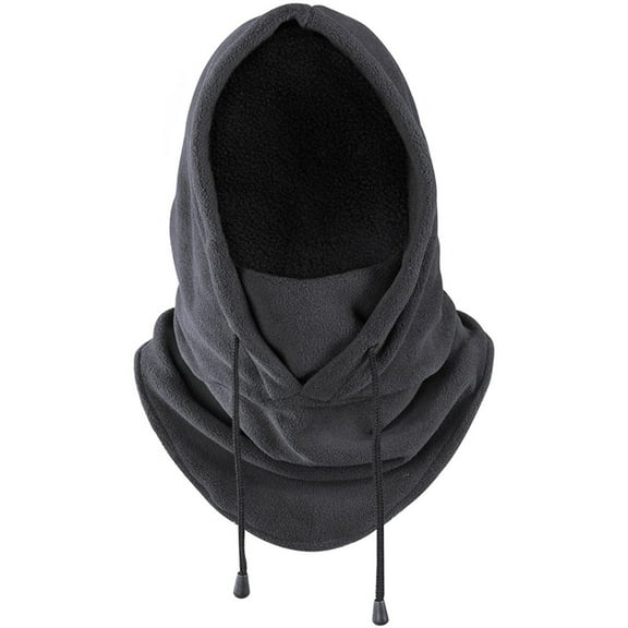 Full Face Fleece Mask - Balaclava Ski Mask - Extreme Cold Weather Face Mask - For Men & Women - Gray