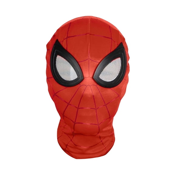 Full Face Hero Mask, Detailed Arachnid Superhero Headgear for Realistic Cosplay & Themed Party Events, Red