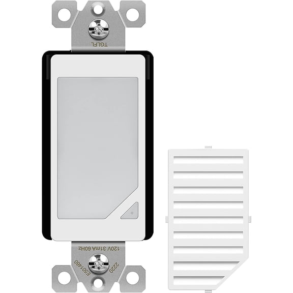 Full Face LED Decorator Guide Light with Automatic Daylight Sensor, Decorator Night Light, 120VAC/15A, TGLFL-W, White