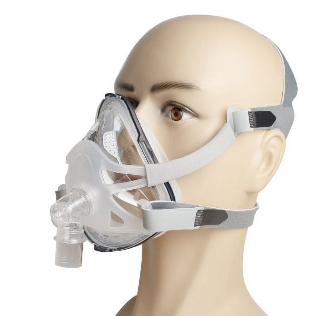 Full Face Mask For Snoring And Sleep Therapy Connect Face Hose With Adjustable Headgear Clips M Size