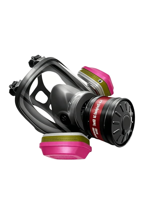 Full Face Mask Fully Sealed Protective Cover Industrial Pollution Mask Protective Eye & Nose Cover