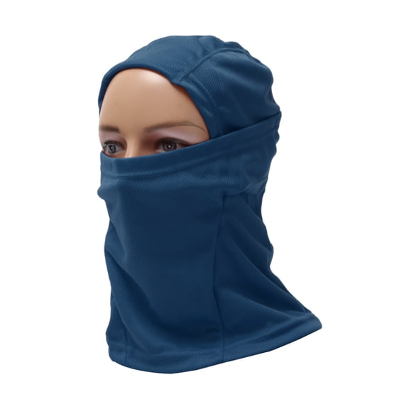 Full Face Mask Polyester Face Cover Breathable,Sweat-wicking Navy 1 Pcs