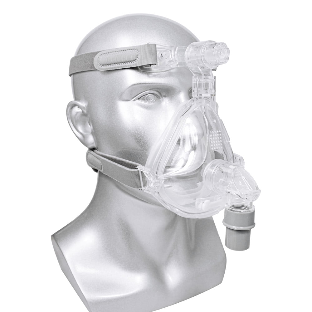 CPAP Full Face Mask for Sleep Apnea, Snoring People, Free Adjustable