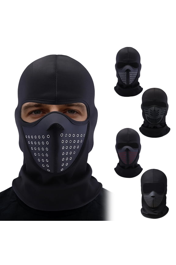 Full Face Mask for Winter Sports with Windproof Fleece Lining and Adjustable Fit for Maximum Warmth and Comfort for Motorcycle Riding and Skiing