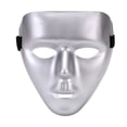 Full Face Masquerade Mask, Women Men Mardi Gras Metallic Shiny Mask for ...