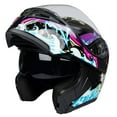 thumbnail image 1 of Full Face Motorcycle Helmet Dual Visor Sun Shield Flip up Modular Motocross DOT Approved Helmets, 1 of 7