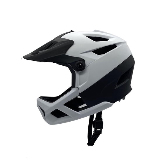 Full Face Mountain Bike Helmet for Men Women Road Bike Helmet Lightweight Adjustable Visor and Goggle Port 55-59CM Impact-Resistant Bicycle Helmet