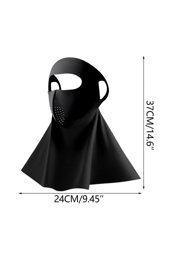 Full-Face Neck Mask Sun Protection UV-Rays UPF50+ Breathable Outdoor Sports Cycling Mask 14.6 Inch Lightweight Face Cover UV Protective Gear