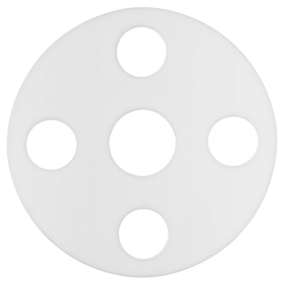 Full Face PTFE Plastic Flange Gasket for 3" Pipe - 1/8" Thick - Class 150