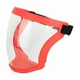 thumbnail image 1 of Full Face Protective Shield Visor HD Transparent Full Face Mask Clear Spray Splash Proof Breathable CoverRed, 1 of 5