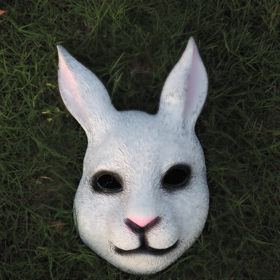 Full Face Rabbit Mask,Realistic Bunny Head Mask,Easter Rabbit Costume for Role-Play Party,Animal Bunny Masks