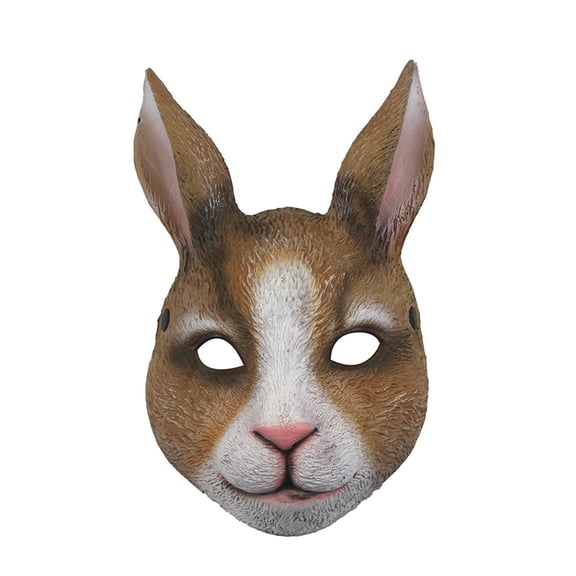 Full Face Rabbit Mask,Realistic Bunny Head Mask,Easter Rabbit Costume for Role-Play Party,Animal Bunny Masks