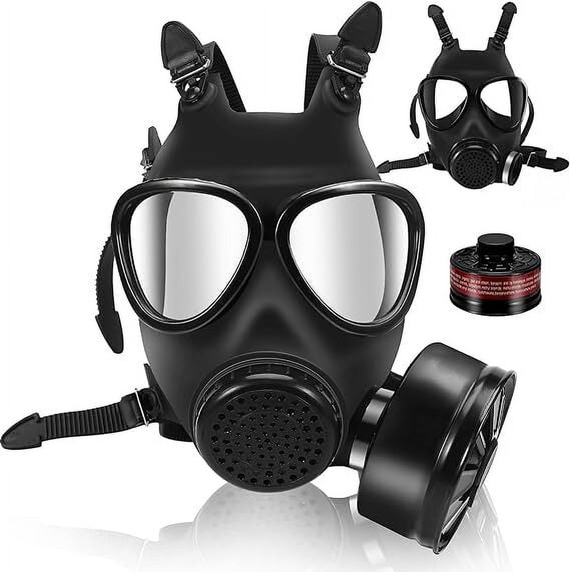 Panbear Reusable Full-Face Respirator, Black 2 Piece