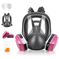 Full Face Respirator Mask - Reusable Respirator with Filters 60921, Dust Mask Anti-fog Against Organic Vapor Gas Mask，Perfect for Spray Paint, Sanding, Welding, Cutting Work