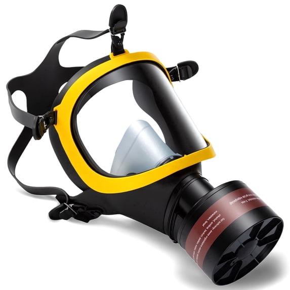XAirClad Full Face Respirator Mask with Filter Reusable for Chemical Paint and Dust Protection 1-Count One-Size