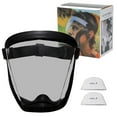 thumbnail image 1 of Full Face Safety Shield Anti-Fog Clear Visor Protective Mask, Adjustable Head Strap for Grinding, Cutting & Welding, Scratch Resistant & Impact Proof Safety Shield Dark Gray 1Pcs, 1 of 7