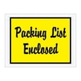 thumbnail image 1 of Full Face-Script Yellow "Packing List Enclosed" Envelopes 4 1/2" X 6" (1000 Case), 1 of 5