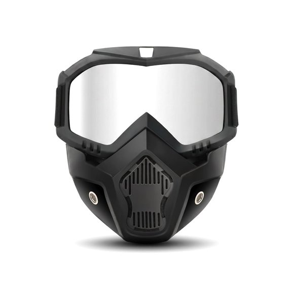 Full Face Shield Goggle, Detachable Anti Fog HD Lens with UV Protection for Cutting Riding Construction and Industrial Work