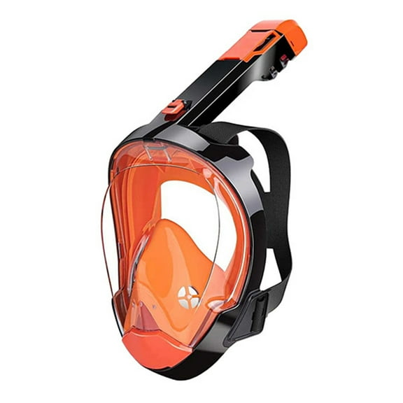 Full Face Snorkel for Adults and Kids 180° Panoramic View Fog Leak Snorkeling Gear with Adjustable Straps Breathing System for Recreational Diving and Swimming