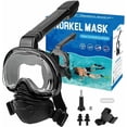 thumbnail image 1 of Full Face Snorkel Mask Panoramic with Camera Mount, Adults & Kids, Small Medium, 1 of 7