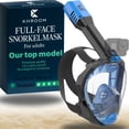 thumbnail image 1 of Khroom Full Face Snorkel Mask for Adults with Optimized Airflow (Blue, from 5'7"), 1 of 7