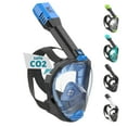 thumbnail image 1 of Full Face Snorkel Mask for Adults | CO2 Safe | Fullface Diving Mask from Khroom (Blue, from 5'7"), 1 of 7