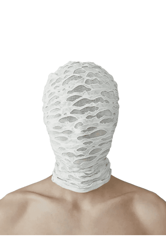 Full Face Spandex Hood Mask for Unisex Styling, Breathable Stretch Fabric for Fashion Accessory or Performance Use