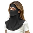 thumbnail image 1 of Full Face Sun Mask for Women Breathable UV Protection with Neck Coverage, Summer Outdoor Mask Black Free size(Free Size), 1 of 6