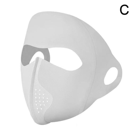 Full Face Sun Protection Mask - Men & Women's Cooling Ice Silk Riding Mask Veil For Beach, Running & Summer Outdoor Activities