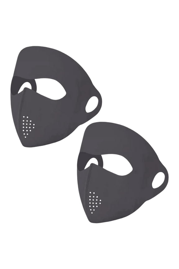 Full Face Sun Protection Mask for Outdoor Activities - UPF50+ UV Shield, Breathable Nylon Spandex, 23cm x 15.5cm, 2 Pack
