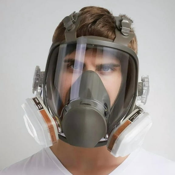 Full Facepiece Reusable Respirators with High-Efficiency Filter for Dust Smoke and Chemical Protection
