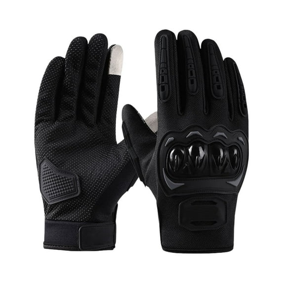 Full Finger Motorcycle Gloves with Touchscreen, Non-Slip Grip, and Protective Padding for Safe Outdoor Riding