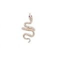 thumbnail image 1 of Full Finger Slithering Snake Ruby Eyes Ring in 14k Yellow Gold, 1 of 4