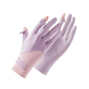 Full Finger Sunscreen Gloves for Women, Breathable Thin Driving Gloves with UV Protection, Non-Slip Cycling Gloves, Touch Screen Compatible, Sun Protection for Outdoor Activities