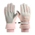 thumbnail image 1 of Full Finger Touch Screen Ski Gloves, Winter Warm Waterproof Windproof Fleece Lined for Cycling and Outdoor Activities, Cold Weather Protection with Insulated Design, 1 of 6