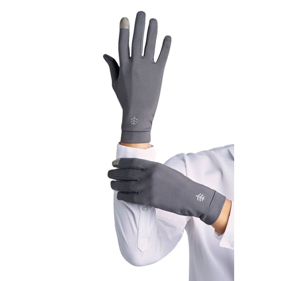 Coolibar Full Finger UV Sun Gloves - UPF 50+ Sun Protection - Gannett in Charcoal