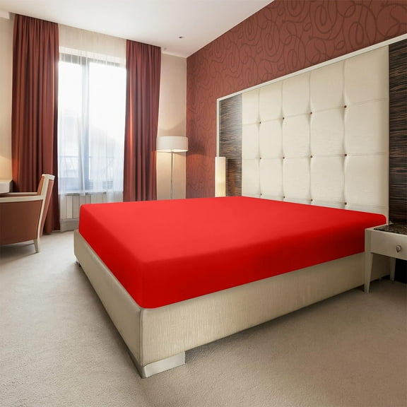 Full Fitted Bed Sheet - Ultra-Soft Hotel Luxury Bedding 54.3x74.8x11.8in - Breathable, Cooling & Wrinkle Free - Easy-Fit, Fade & Shrink Resistant