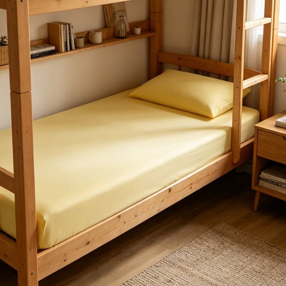 Full Fitted Sheet - Bottom Sheet - Deep Pocket - Soft Microfiber -Shrinkage and Fade Resistant-Easy Care -1 Fitted Sheet