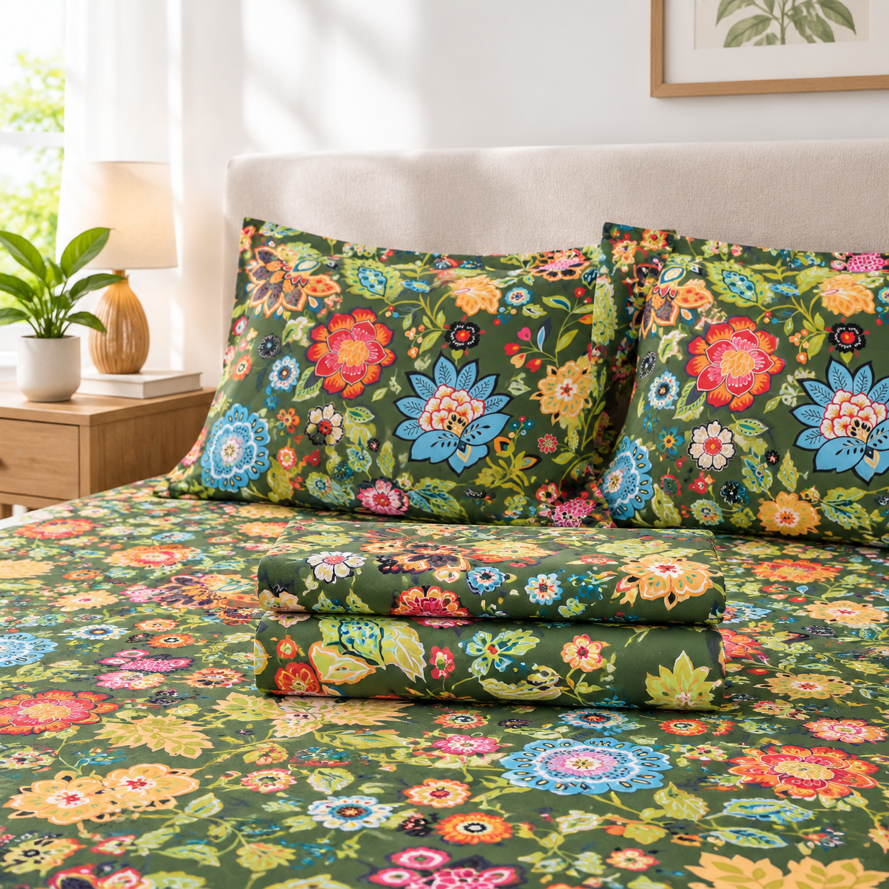 Full Fl4-piece Sheet Set - Sheets Blend Rayon Derived From Soft ...