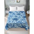 thumbnail image 1 of Full Flat Sheet Only Summer Tropical Palm Tree Soft Microfiber Cooling Bedding Sheets Boho Abstract Leaves Flat Bed Sheet for Hotel,Home Decor, 1 of 9