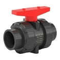 thumbnail image 1 of Full Flow Control Valve True Union Ball Valve Shut Off Valve Low Resistance for Garden Home Plumbing Networks, 1 of 9