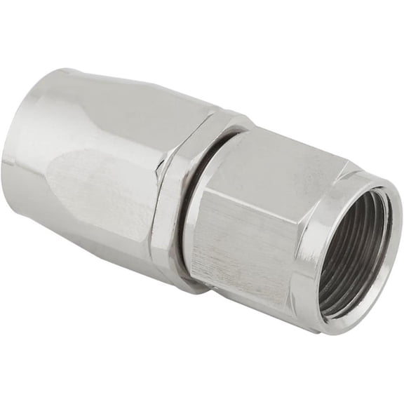 Full Flow Swivel Hose End Fitting, Straight, Nickel, -10 AN