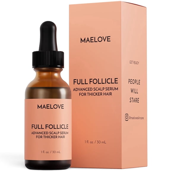 Maelove Full Follicle Advanced Scalp Serum with Peptides and Growth Factors - Hair Thickening & Volumizing Treatment
