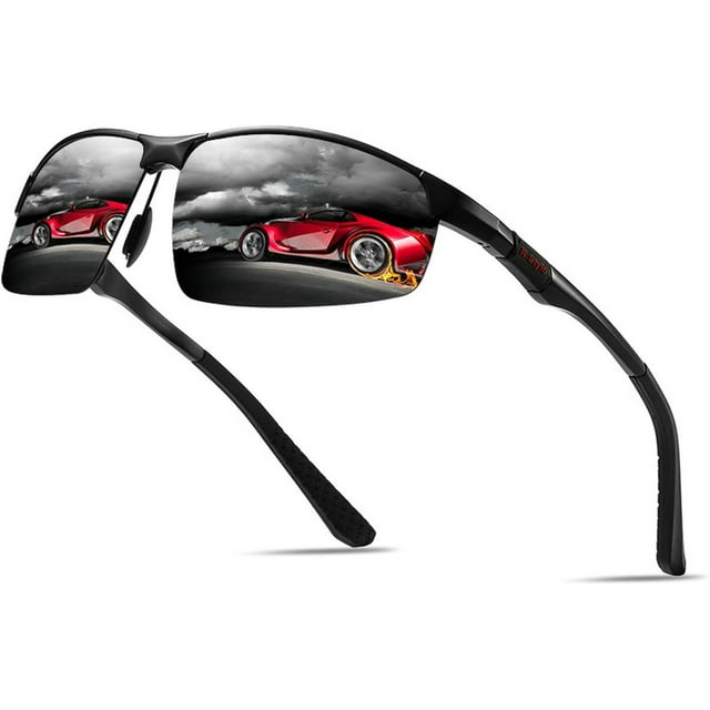 Full Frame Polarized Reader Sunglasses for Men and Women, Wrap Around