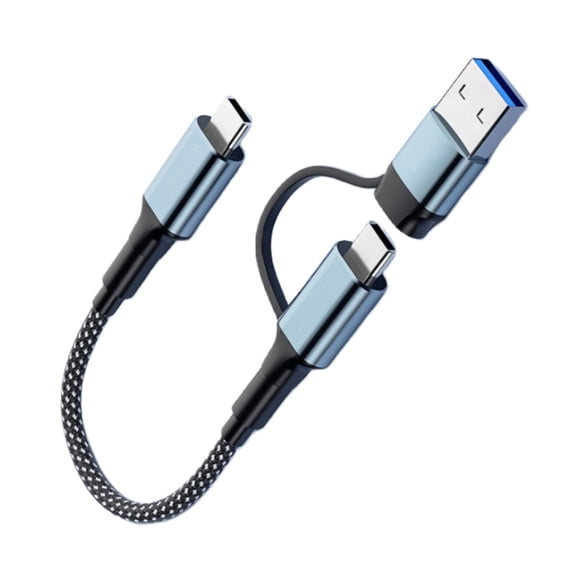 Full Function Type C to USB & Type C Cable 100W Charging Cord Support 4K60Hz Video 10Gbps Data Transfer Speed