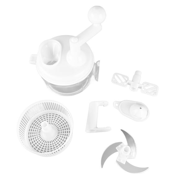 Full Function Vegetable Chopper White Full Function Vegetable Cutter Hand Cranked Vegetable Cutter