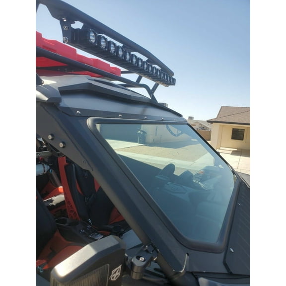 Full Glass Windshield Black W/O wiper For 2017-up Can Am Maverick X3